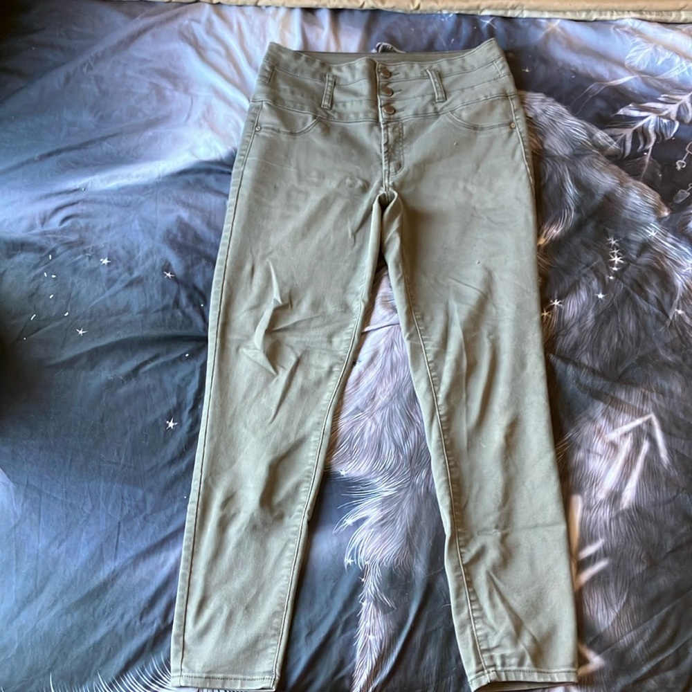 Women's Olive Jeans